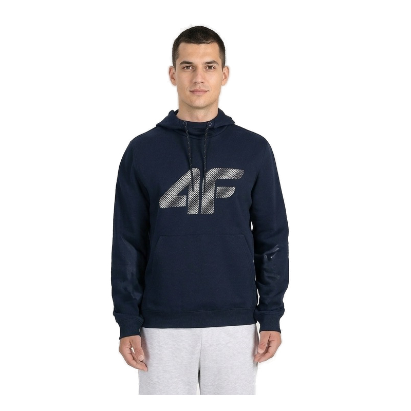 Чоловіча утеплена толстовка з капюшоном 4F-SWEATSHIRT M2548-31S-NAVY