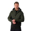Чоловіча туристична куртка з капюшоном NORTHFINDER-CLIFTON-550blackdarkgreen - thumbnail 2