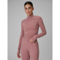 Жіноча тренувальна футболка з довгим рукавом 4F-LONGSLEEVE FNK F502-56S-LIGHT PINK - thumbnail 2