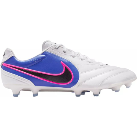 Чоловічі футбольні бутси для активного відпочинку NIKE-Tiempo Ligera Pro M FG white/black/racer blue/pink blast