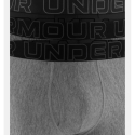 Чоловічі боксери UNDER ARMOUR-3 PACK-UA PERFORMANCE TECH - SOLID 9 inch-GRY - thumbnail 4
