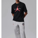 Чоловіча футболка з коротким рукавом NIKE-Jordan Brooklyn BLACK/WHITE/INFRARED 23 - thumbnail 3