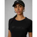 Жіноча туристична футболка з коротким рукавом 4F-TSHIRT F2774-20S-DEEP BLACK - thumbnail 5