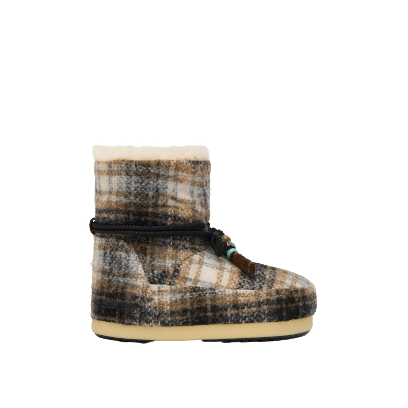 Жіночі зимові черевики на щиколотці MOON BOOT-MB EVX COTTAGE TARTAN, N001 BLACK