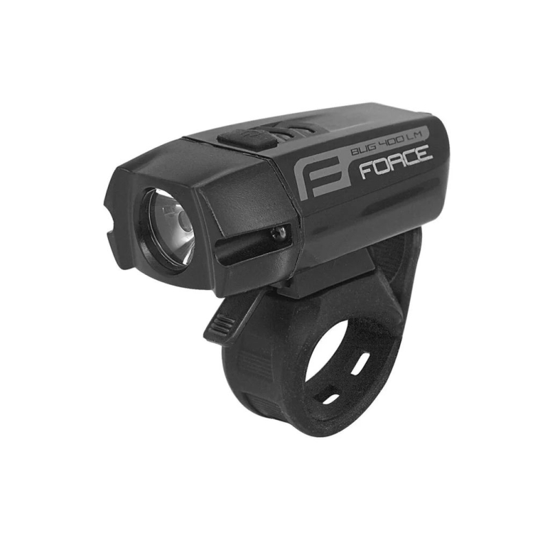 Світло на велосипед FORCE-BUG-400 USB, black