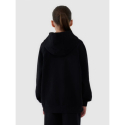 Дівочий худі з капюшоном 4F JUNIOR-SWEATSHIRT F1478-20S-DEEP BLACK - thumbnail 3