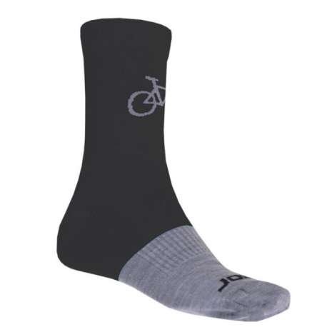 Велосипедні шкарпетки SENSOR-Tour Merino, black/grey
