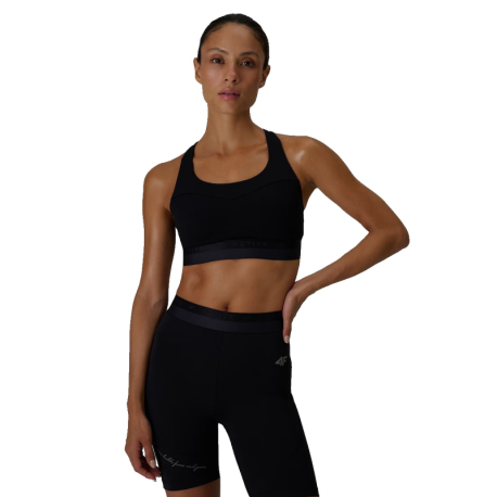 Жіночий спортивний бюстгальтер для тренувань 4F-SPORT BRA F252-20S-DEEP BLACK