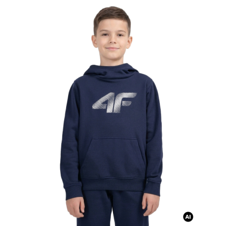 Хлопчача толстовка з капюшоном 4F JUNIOR-SWEATSHIRT M2761-31S-NAVY