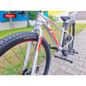 Юніорський гірський велосипед AMULET-29 Youngster 1.11 SH, alu brushed transparent/red - 